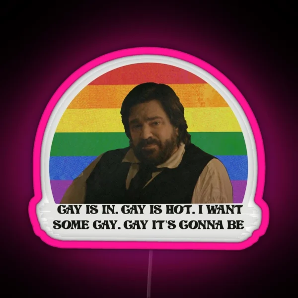 Laszlo Gay Is In RGB Neon Sign