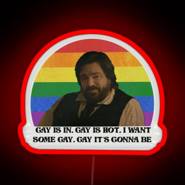 Laszlo Gay Is In RGB Neon Sign