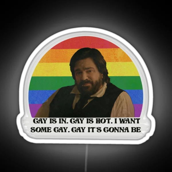 Laszlo Gay Is In RGB Neon Sign