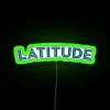 Add vibrant festival spirit with our Latitude logo neon sign.