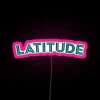 Vibrant Latitude Festival Logo Displayed in Neon RGB Digital LED Canvas