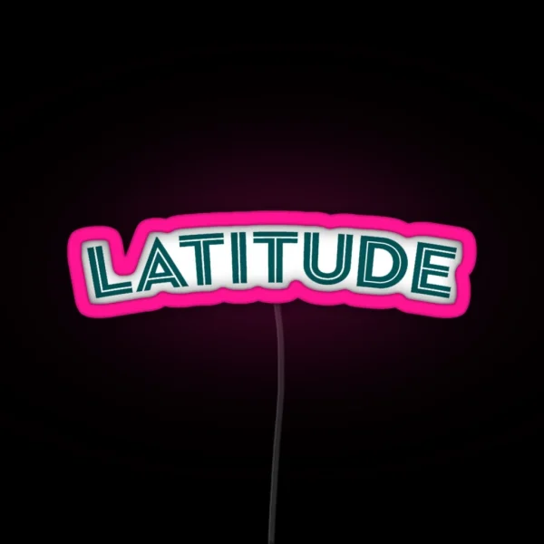 Latitude Festival Logo RGB Neon Sign