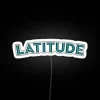 Neon festival logo signage for Latitude music and arts events