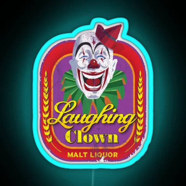 Laughing Clown Malt Liquor RGB Neon Sign