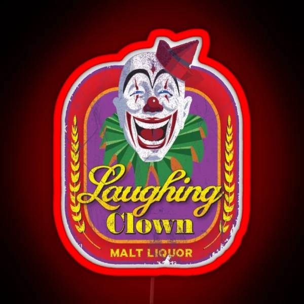 Laughing Clown Malt Liquor RGB Neon Sign