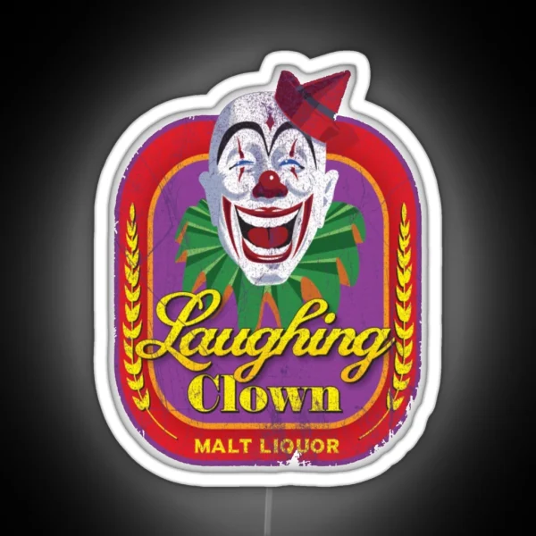 Laughing Clown Malt Liquor RGB Neon Sign