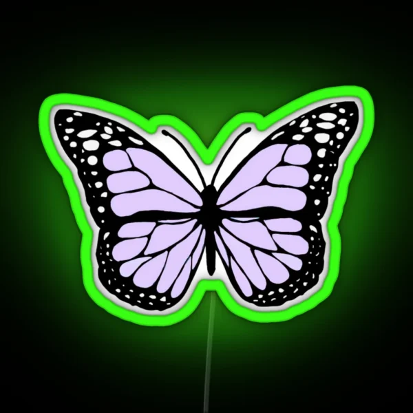 Lavender Butterfly RGB Neon Sign