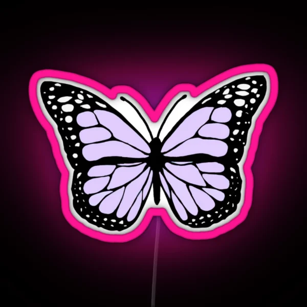 Lavender Butterfly RGB Neon Sign