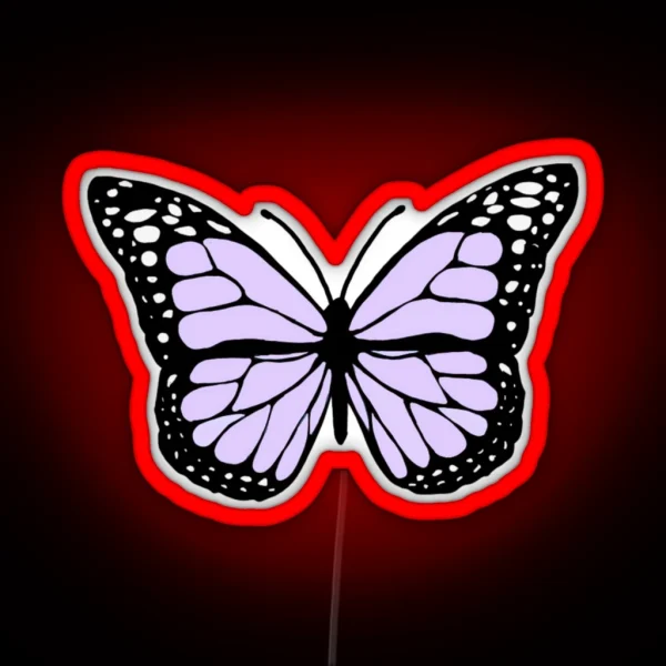 Lavender Butterfly RGB Neon Sign