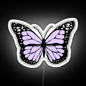 Lavender Butterfly RGB Neon Sign