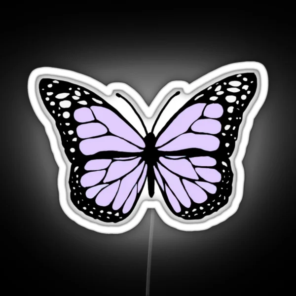 Lavender Butterfly RGB Neon Sign