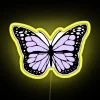 RGB Lavender Butterfly LED Neon Sign for Home Decor Room