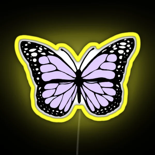 Lavender Butterfly RGB Neon Sign