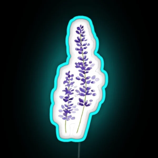 Lavender Watercolor RGB Neon Sign