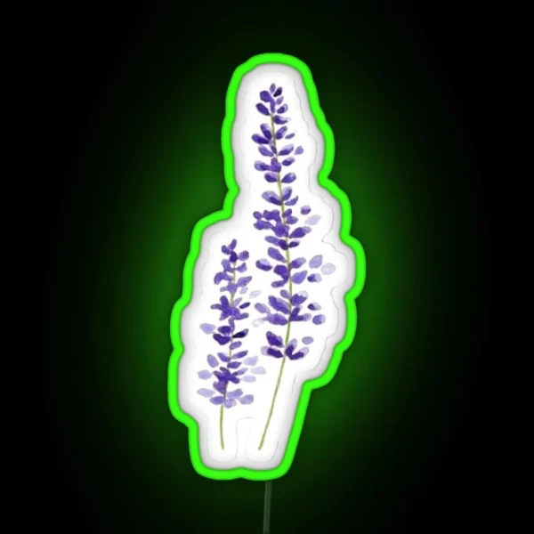 Lavender Watercolor RGB Neon Sign