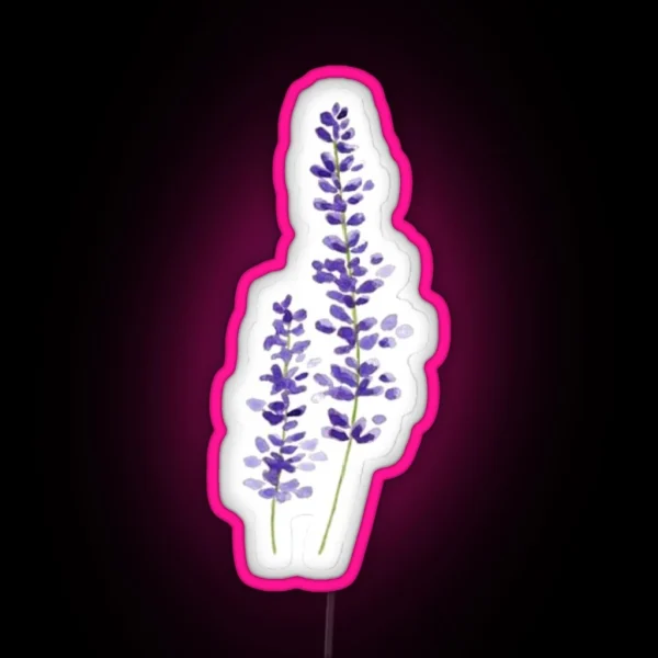 Lavender Watercolor RGB Neon Sign