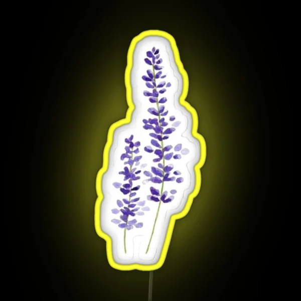 Lavender Watercolor RGB Neon Sign