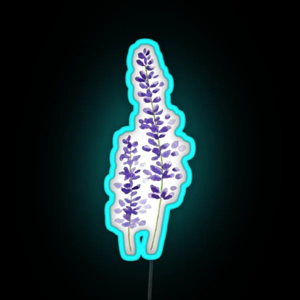 Lavender Watercolor RGB Neon Sign