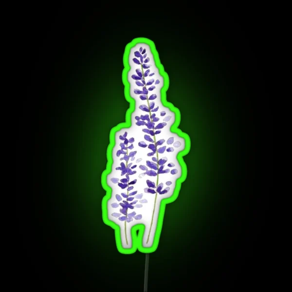Lavender Watercolor RGB Neon Sign