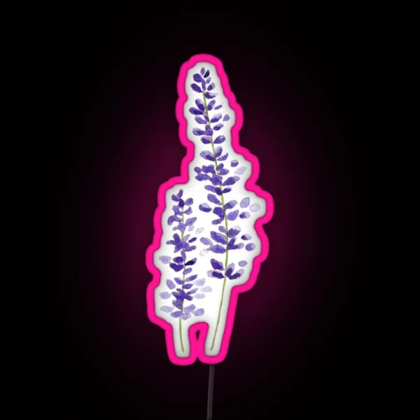 Lavender Watercolor RGB Neon Sign