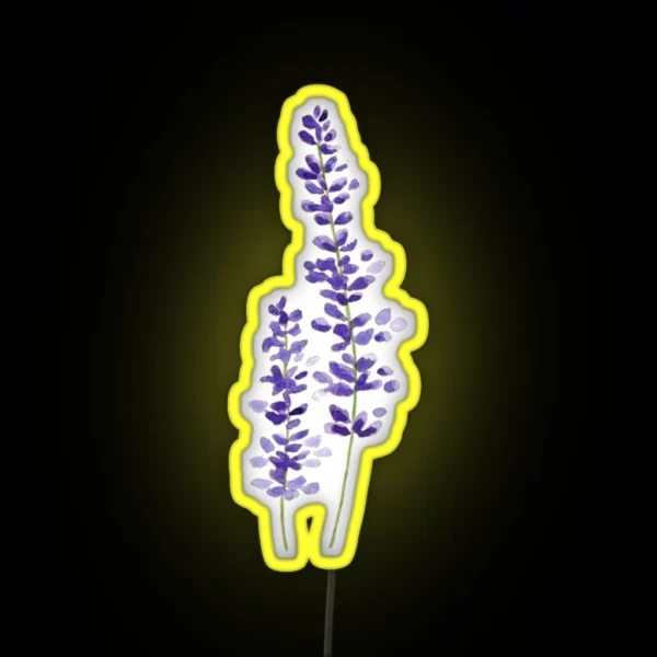 Lavender Watercolor RGB Neon Sign