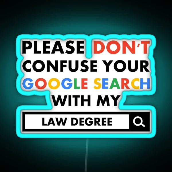 Law Degree RGB Neon Sign