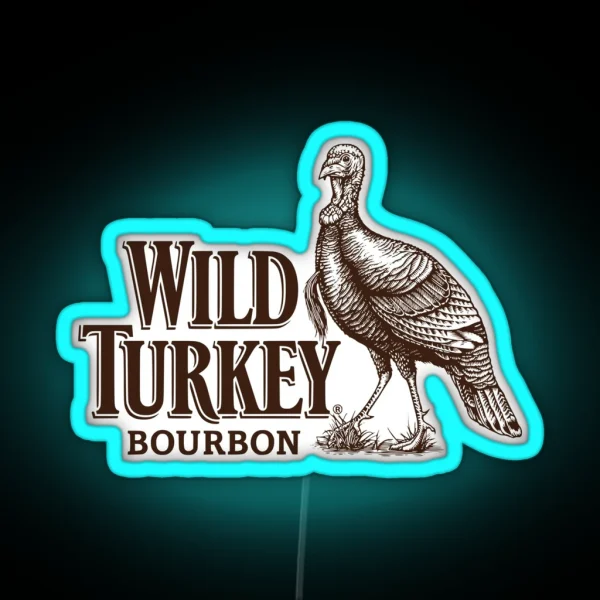 Lawrenceburg Wild Turkey Bourbon RGB Neon Sign