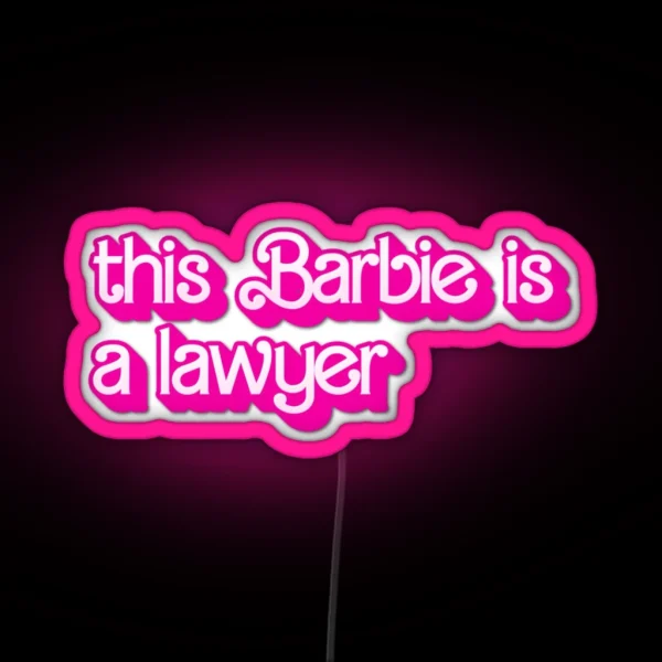 Lawyer RGB Neon Sign