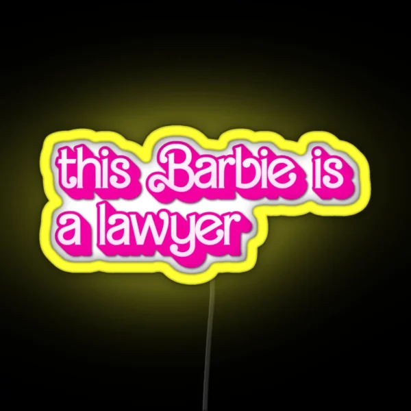 Lawyer RGB Neon Sign