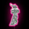 Multicolor LED immigration torch with customizable RGB neon accent lighting
