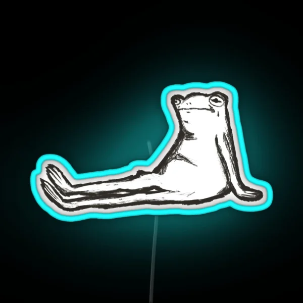 Lazy Frog RGB Neon Sign