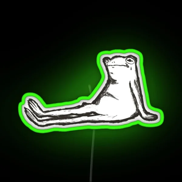 Lazy Frog RGB Neon Sign
