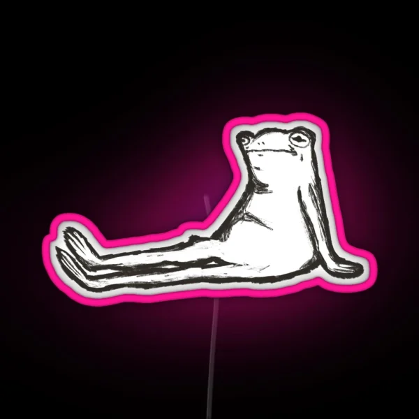 Lazy Frog RGB Neon Sign