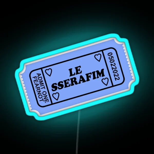 LE SSERAFIM Concert Ticket Led RGB Neon Sign