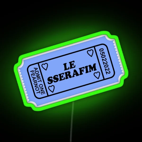 LE SSERAFIM Concert Ticket Led RGB Neon Sign