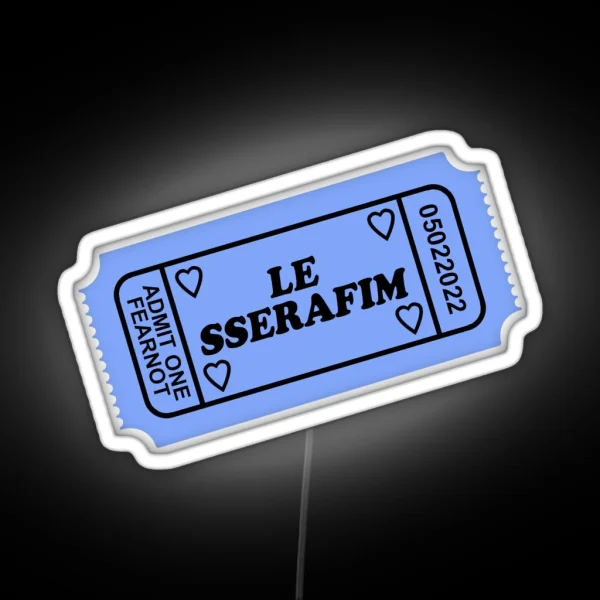 LE SSERAFIM Concert Ticket Led RGB Neon Sign