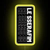 Customizable RGB LED Canvas Sign with LE SSERAFIM Typography Illumination