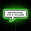 LE SSERAFIM inspired Unforgiven chorus speech bubble RGB neon sign decoration