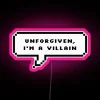 LE SSERAFIM Unforgiven music lyrics speech bubble RGB LED display artwork