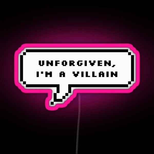 LE SSERAFIM Unforgiven Chorus Speech Bubble RGB Neon Sign