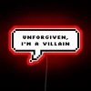 LE SSERAFIM Unforgiven Chorus Iconic Quote in Vibrant RGB Neon Glow