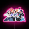 Vibrant K-POP inspired RGB neon sign for gamers and fans