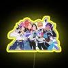 LE SSERAFIM Video Game Inspired Neon RGB Color Changing Sign