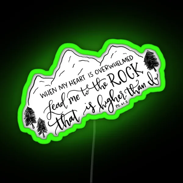 Lead Me To The Rock RGB Neon Sign