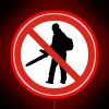 No Leaf Blowing Allowed Beyond This Point Neon Sign