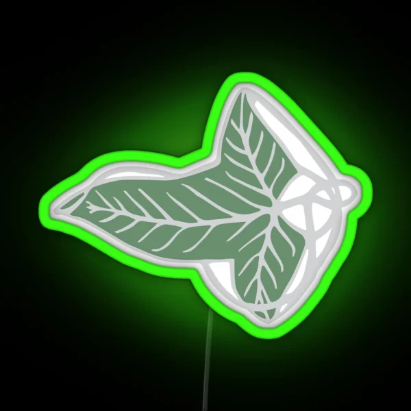 Leaf Of The Lady S Wood RGB Neon Sign