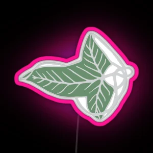 Leaf Of The Lady S Wood RGB Neon Sign