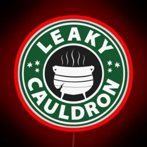 Leaky Cauldron Green RGB Neon Sign