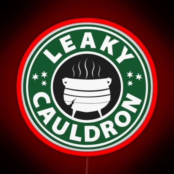 Leaky Cauldron Green RGB Neon Sign