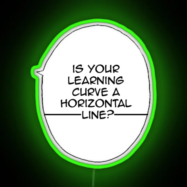 Learning Curve RGB Neon Sign
